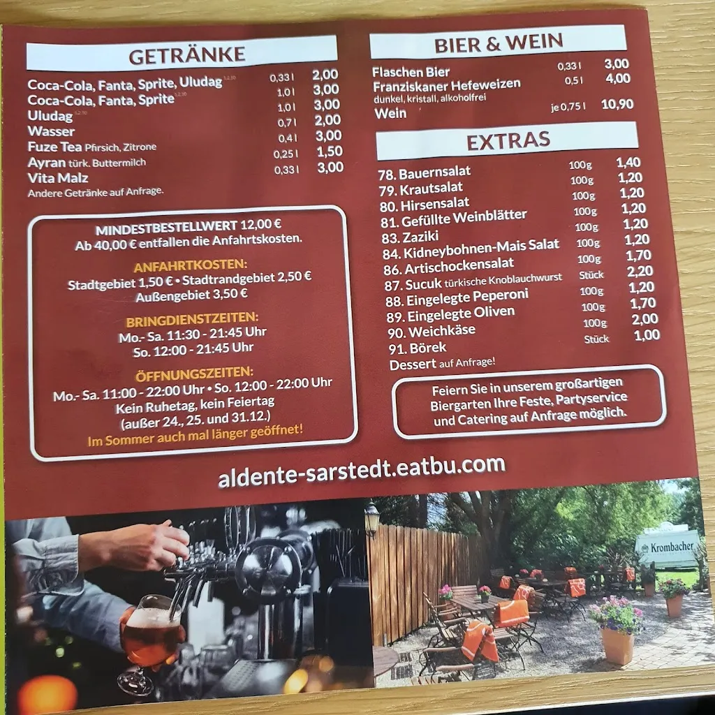 Menu_Aldente Imbiss Biergarten_Sarstedt_immagine_1