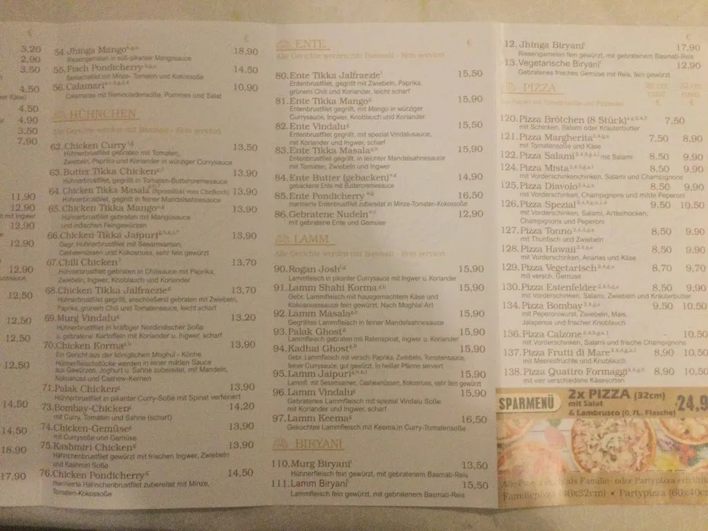 Menu_Hasenkühli Namaste India_Estenfeld_image_4