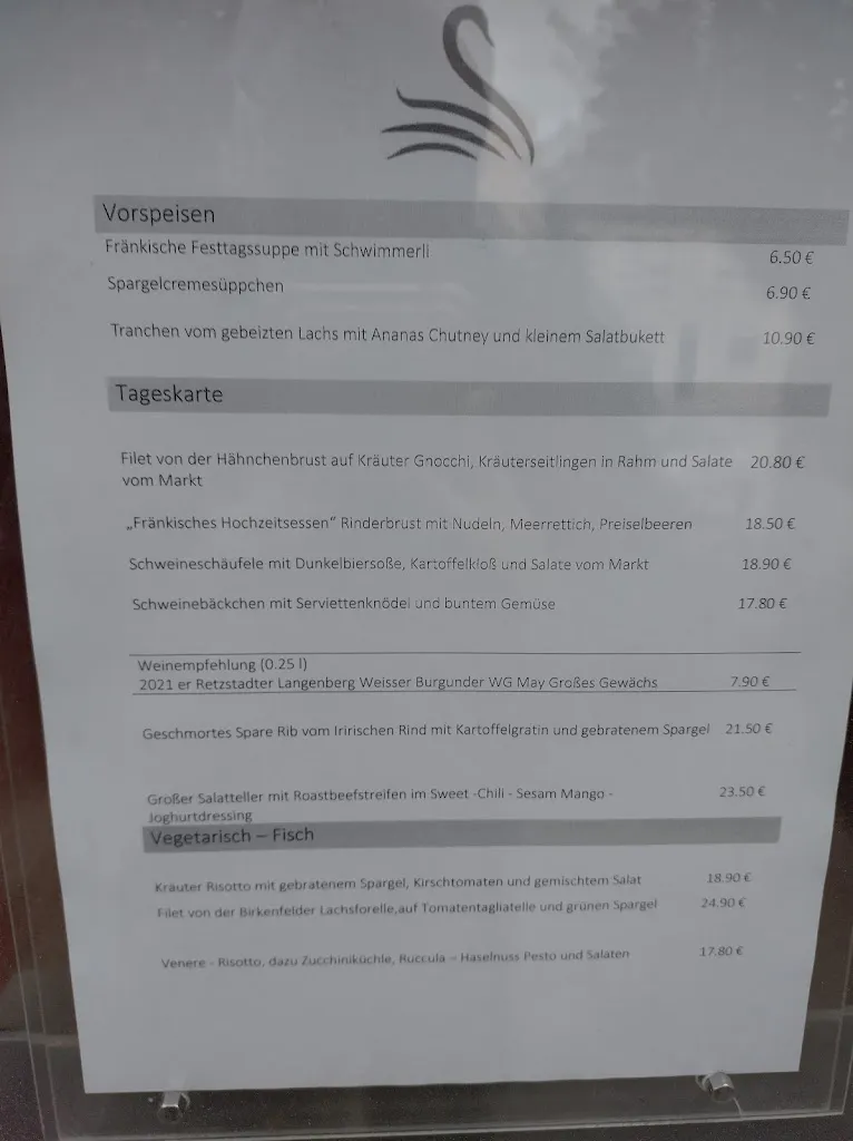 Menu_Gasthof Zum Schwan_Kürnach_immagine_1