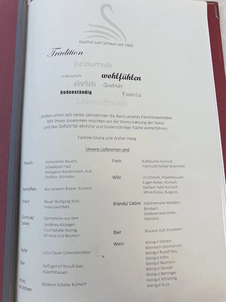 Menu_Gasthof Zum Schwan_Kürnach_immagine_2