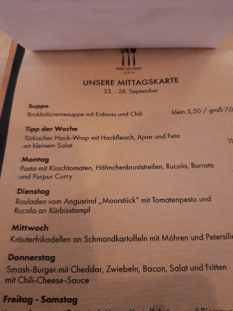 Menu_Bistro C/O Ranck_Sulingen_image_1