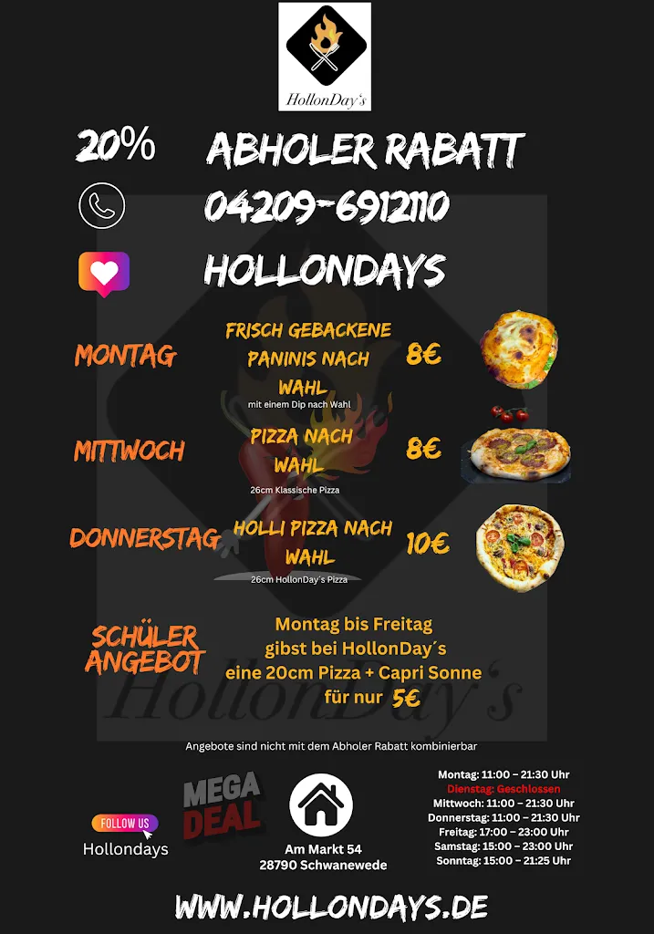 Menu_HollonDay´s_Schwanewede_immagine_1