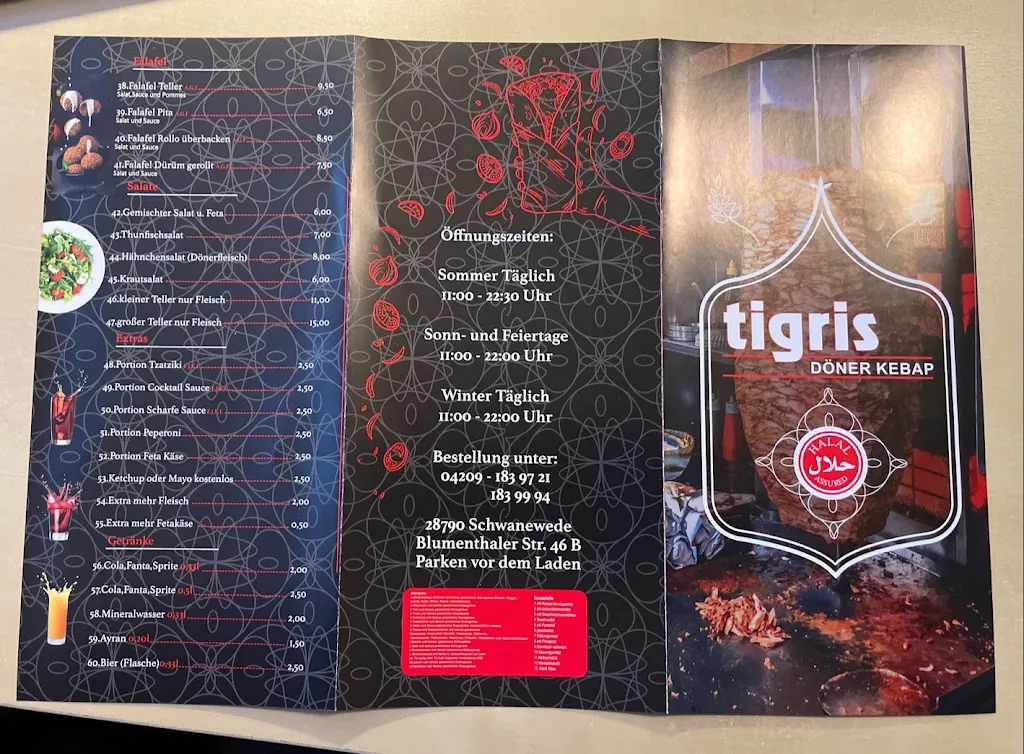 Menu_Tigris Döner Schwanewede_Schwanewede_immagine_2
