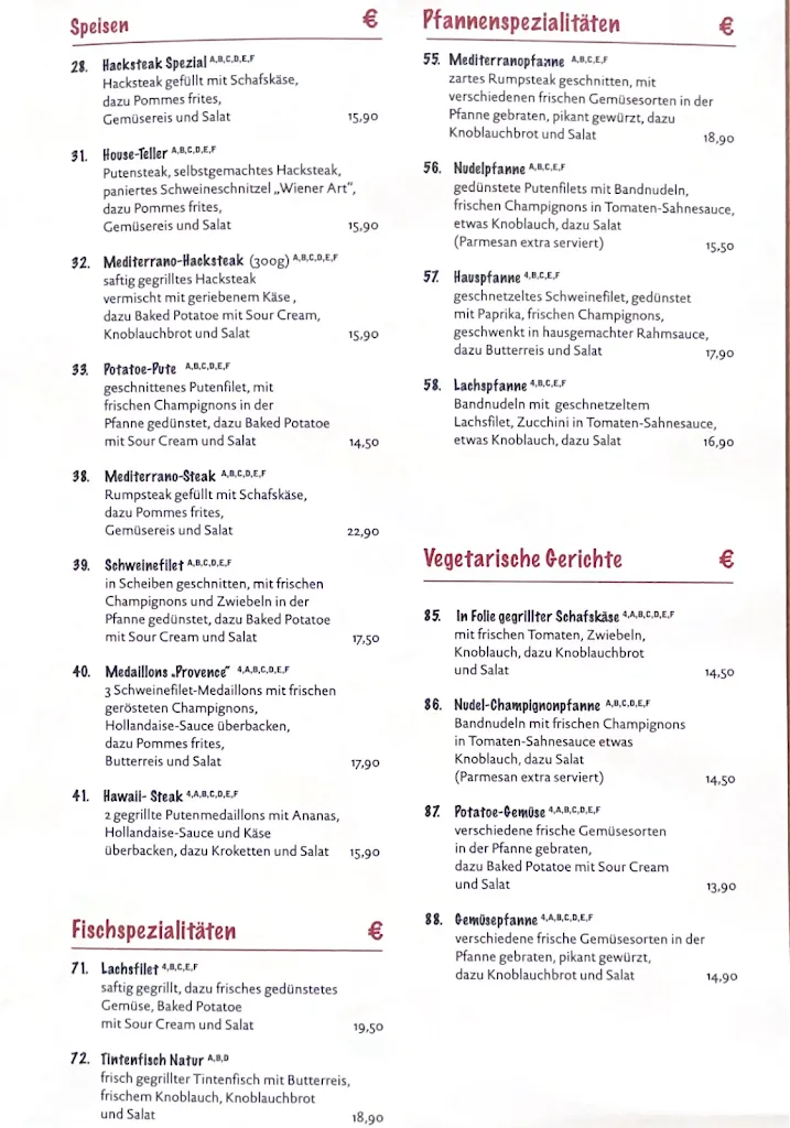 Menu_Restaurant Mediterrano_Schneverdingen_immagine_1