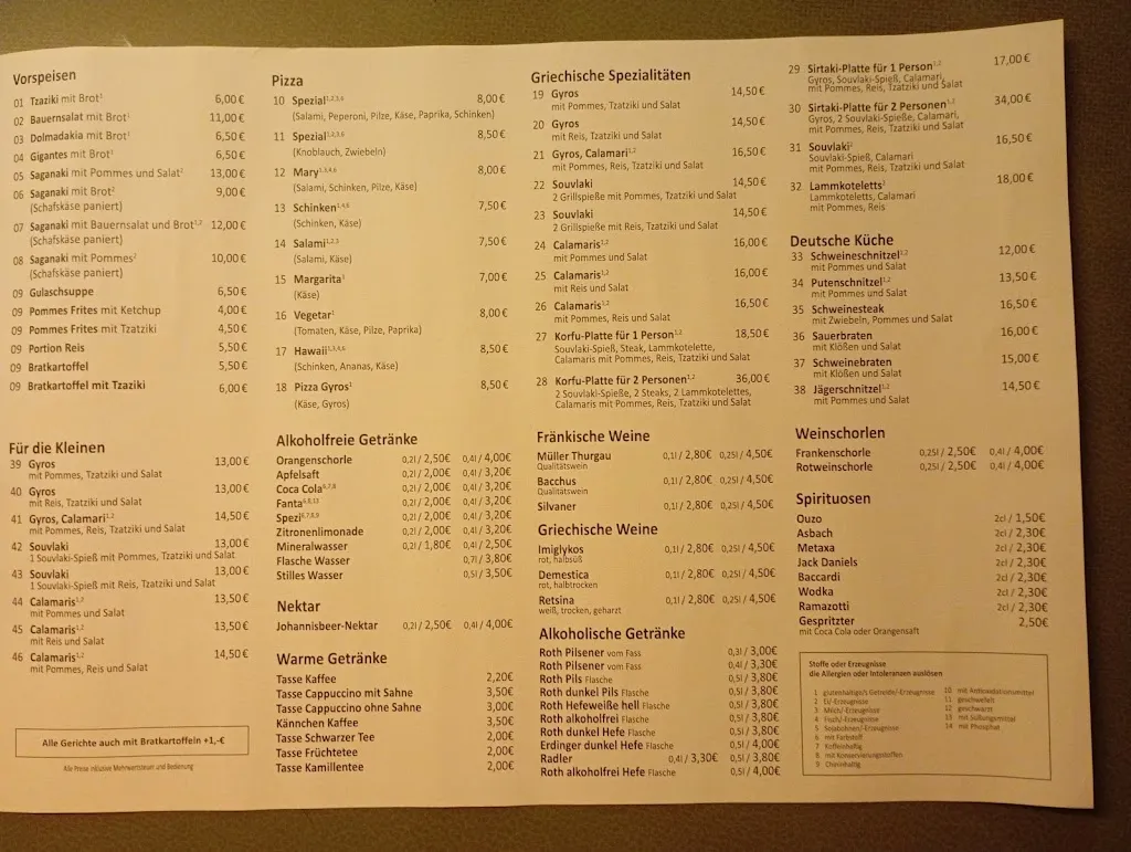 Menu_Korfu Speisegaststätte_Euerbach_image_1