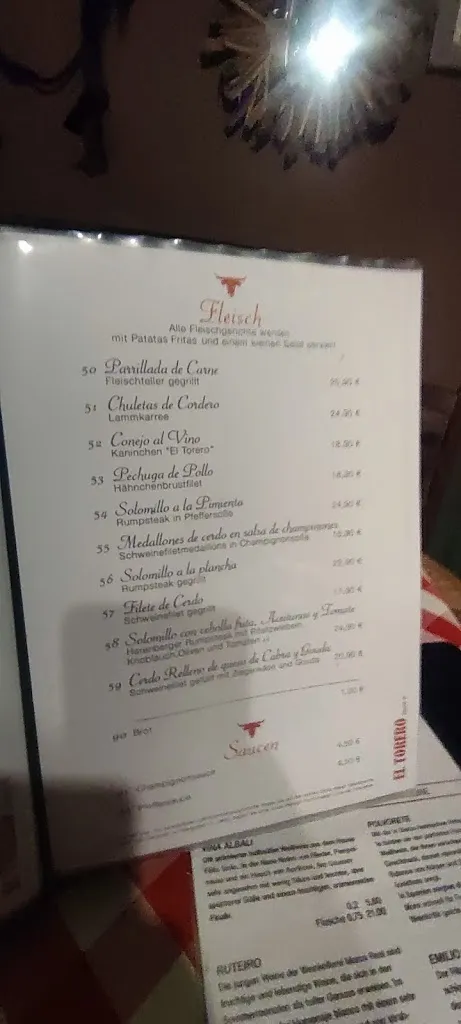 Menu_El Torero_Seelze_image_4