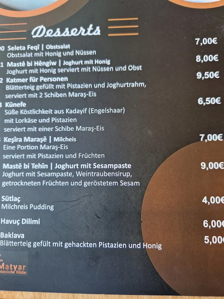 Menü_MESOPOTAMİA KÜCHE SEHNDE_Sehnde_Bild_3