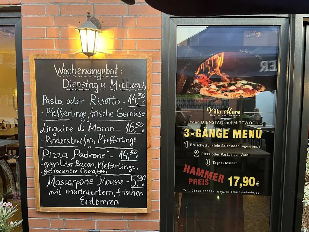 Menu_Restaurant VillaMare - Mediterrane Küche_Sehnde_immagine_2