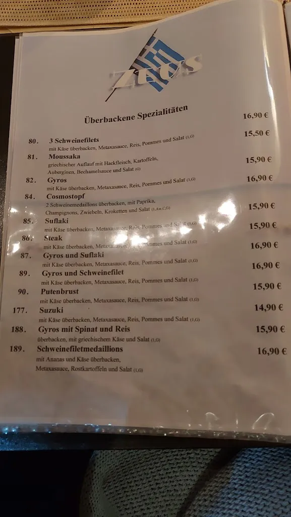 Menu_Restaurant Zeus_Sehnde_immagine_3