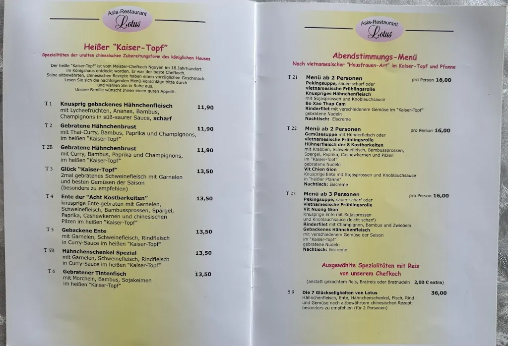 Menu_Restaurant Lotus_Sögel_imagen_3