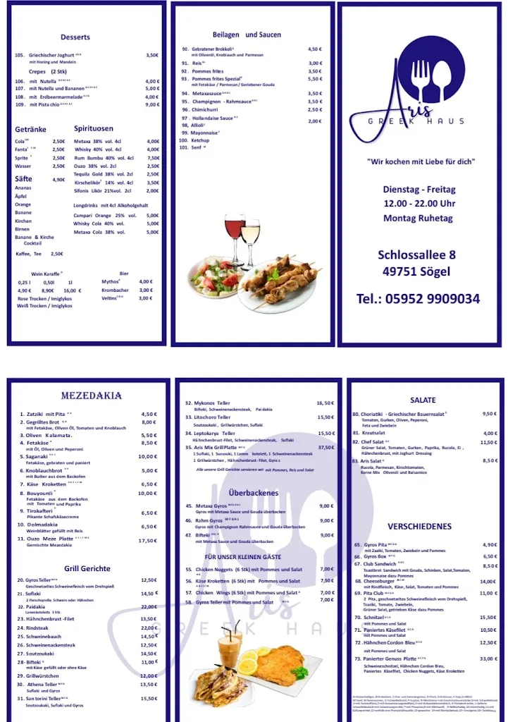 Menu_Aris Greek Haus_Sögel_image_2