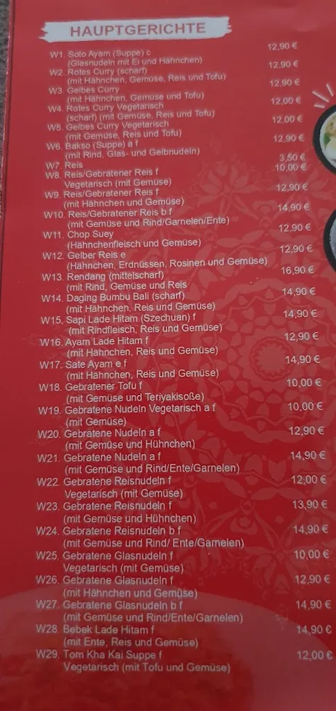 Menu_Asia Restaurant Warung Bali_Sittensen_immagine_4