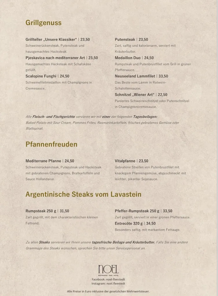 Menu_NOEL restaurant•bar•hotel_Seevetal_image_3