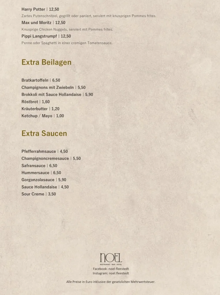 Menu_NOEL restaurant•bar•hotel_Seevetal_image_4