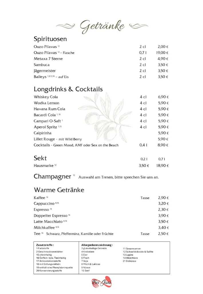 Menu_Bei Jani Restaurant im Sportzentrum Seevetal_Seevetal_image_2