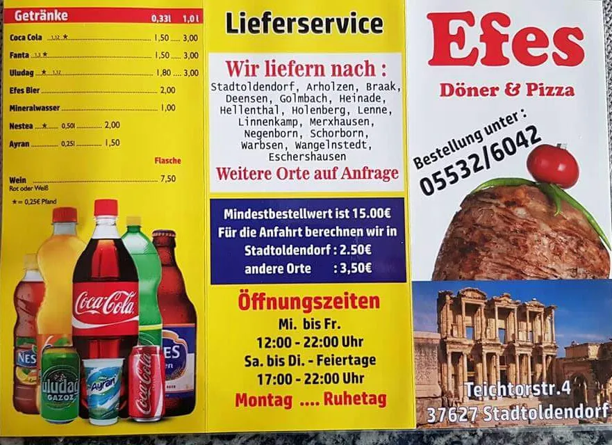 Menu_Efes - Türkischer Imbiss Döner & Pizza_Stadtoldendorf_immagine_3