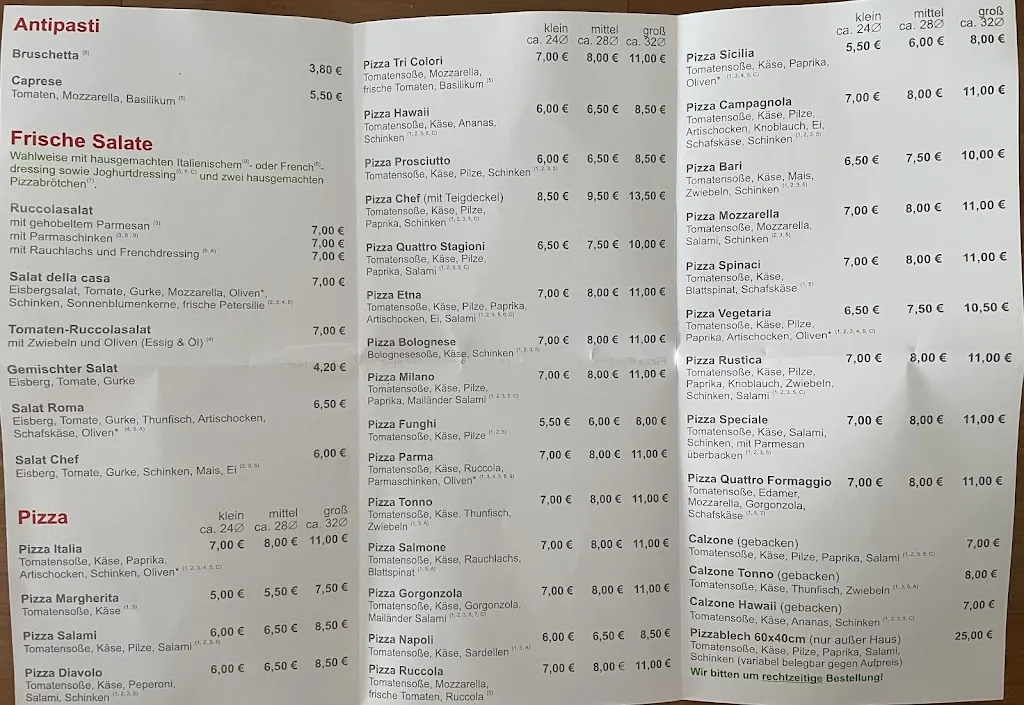 Menu_Pizzeria & Eiscafé Russo_Springe_immagine_1