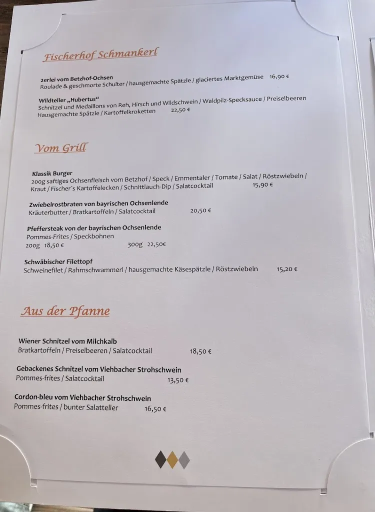 Menu_Restaurant Fischerhof - Fahrenzhausen_Fahrenzhausen_image_1