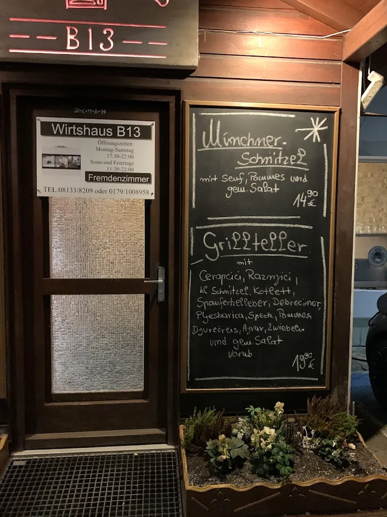 Menu_Wirtshaus B13 *Kroatische Küche * Steak's * Burger * Vegetarische Gerichte_Fahrenzhausen_image_1