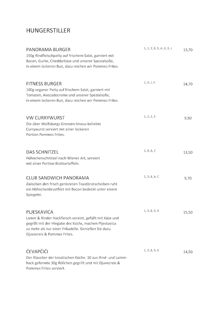 Menu_PANORAMA Lounge & Restaurant am GC Wolfsburg_Bokensdorf_image_1