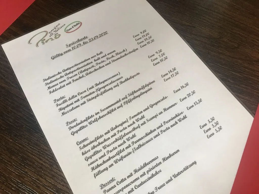 Menu_Restaurant Casa d´Italia_Syke_image_1