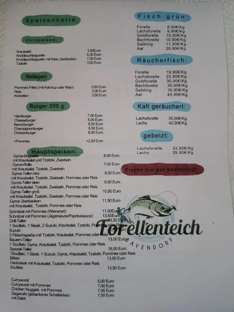 Menu_Forellenteich und Schlemmergrill in Bavendorf -_Thomasburg_immagine_1