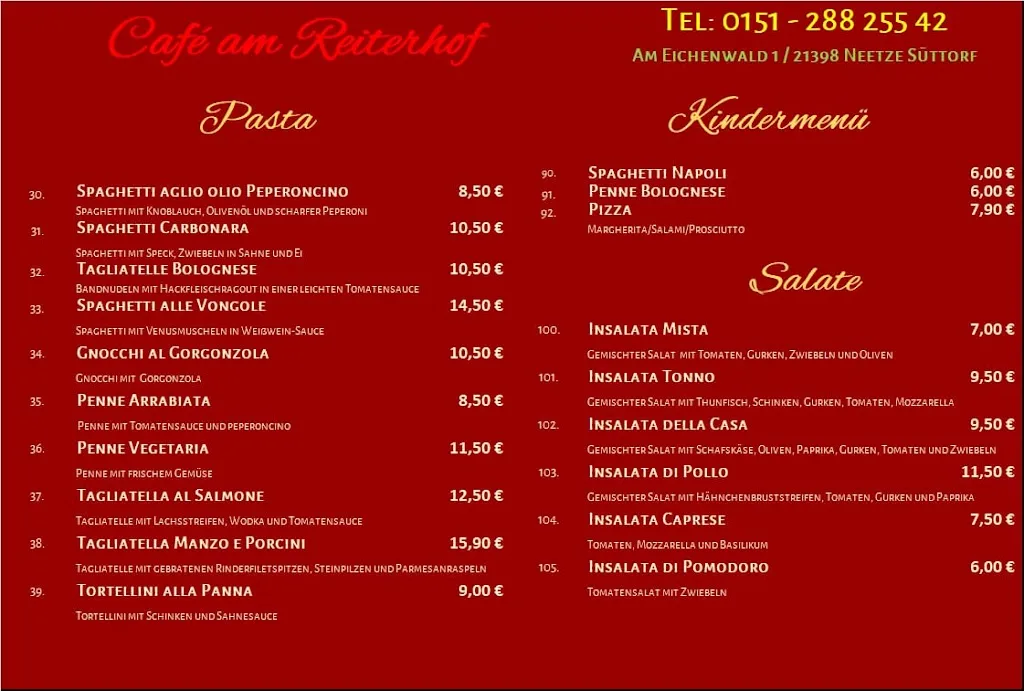 Menu_Café am Reiterhof - italienische Küche_Neetze_image_1