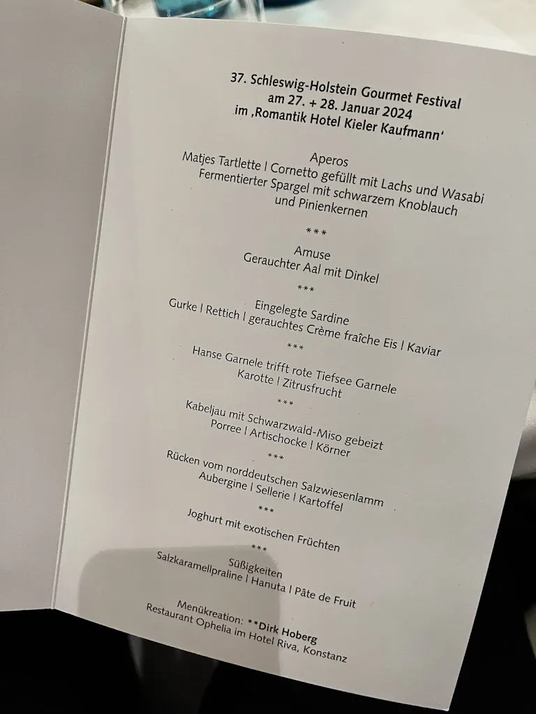 Menü_Ahlmanns im Romantik Hotel Kieler Kaufmann_Kiel_Bild_1