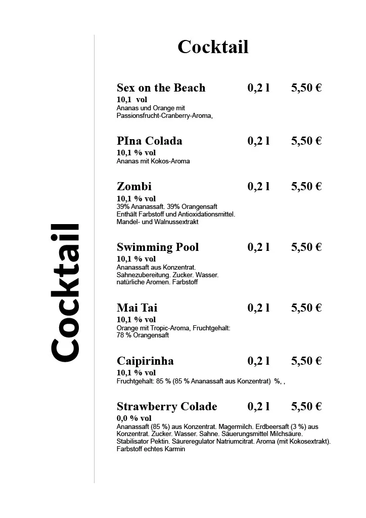 Menu_Cox's Bistro_Tespe_image_1