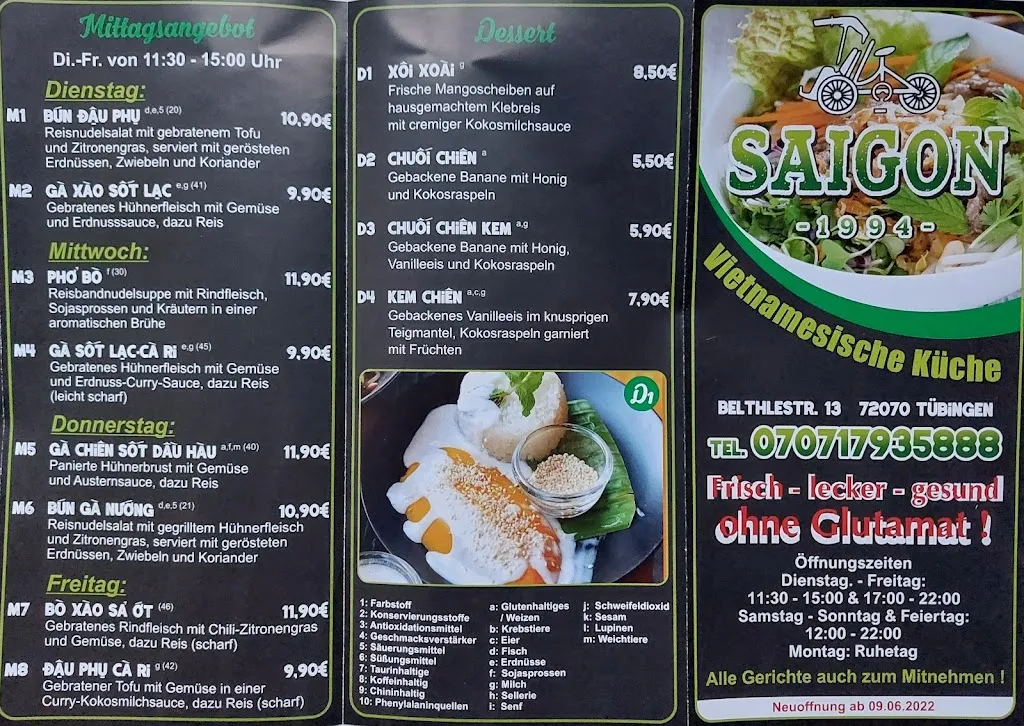 Menu_SaiGon 1994 Restaurant_Tübingen_image_3