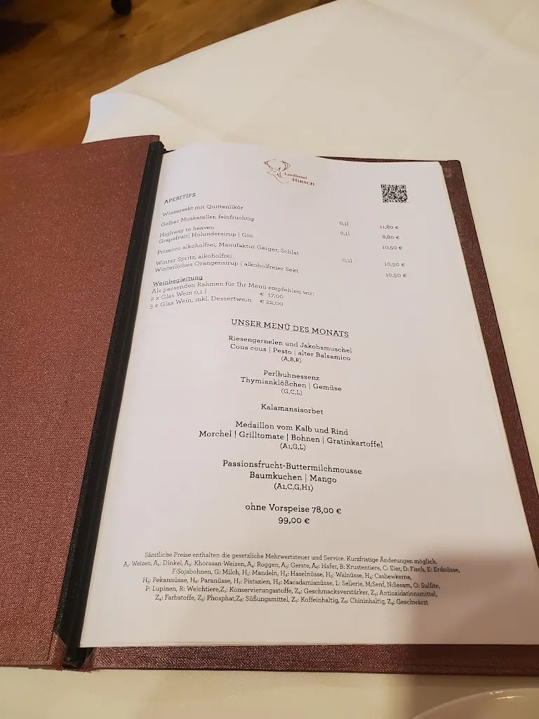 Menu_Landhotel Hirsch_Tübingen_immagine_4