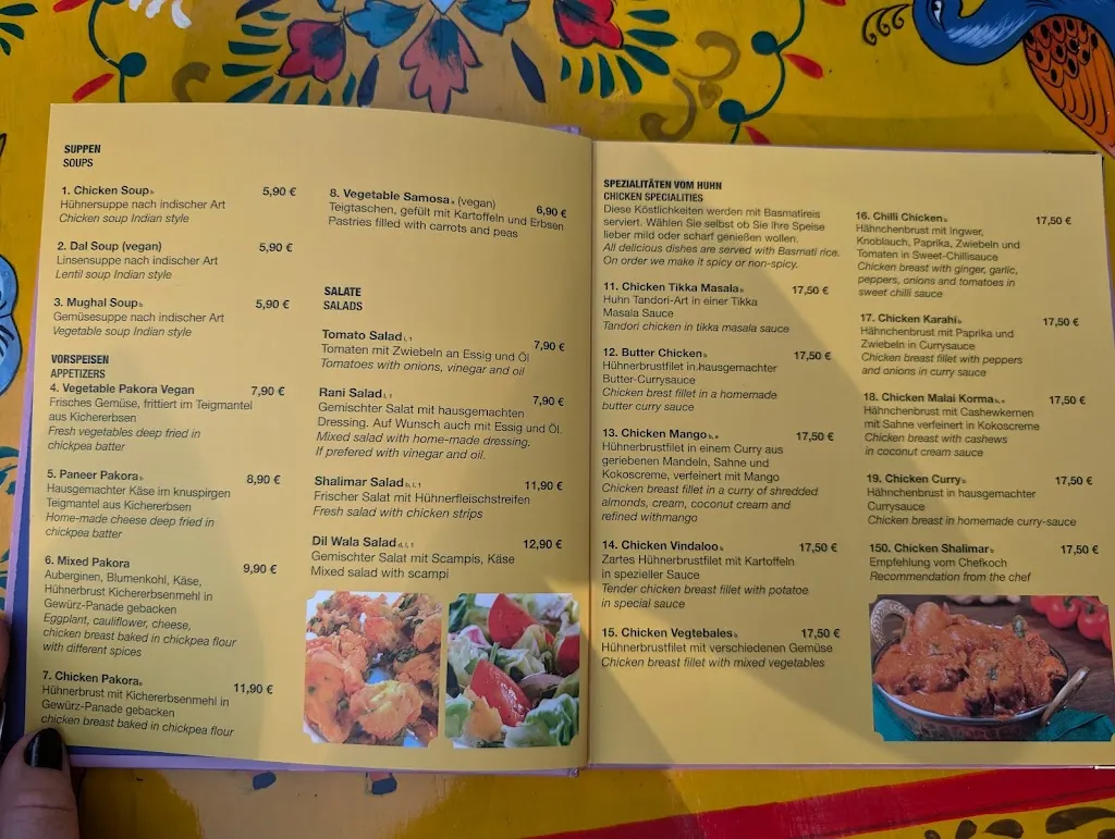Menu_Restaurant Shalimar_Bremen_immagine_3