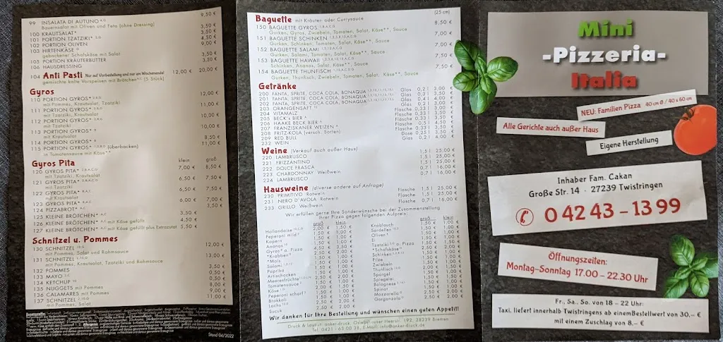 Menu_Minipizzeria Italia_Twistringen_image_3