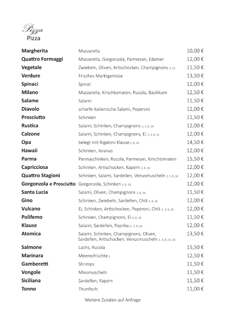 Menu_Ristorante Pizzeria Klause_Aalen_image_1