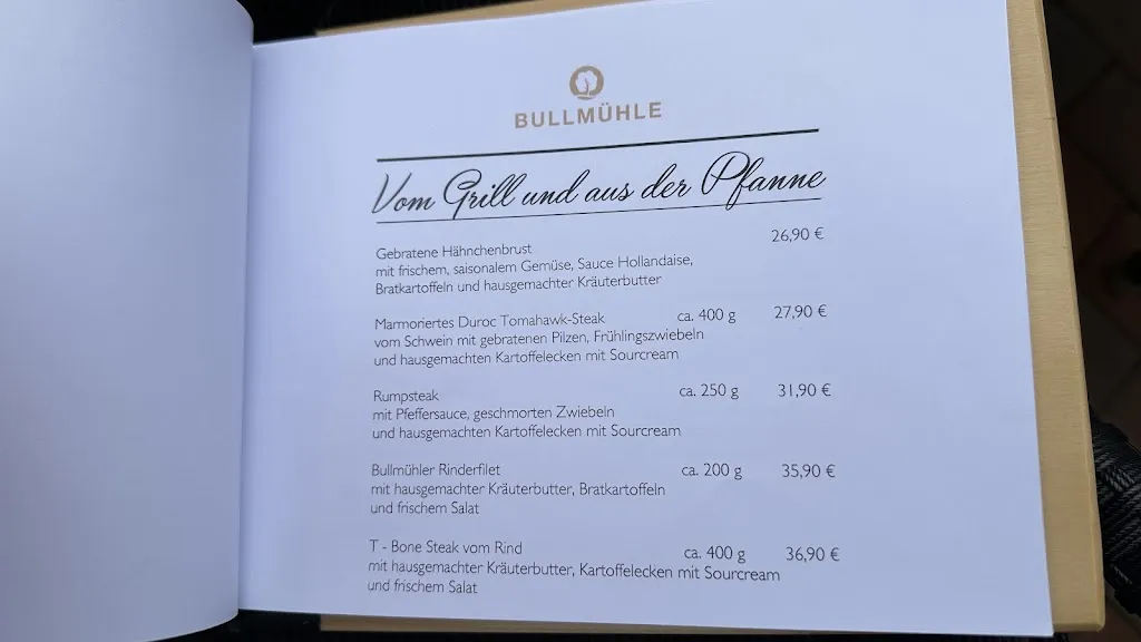 Menu_Restaurant Bullmühle_Visbek_image_1