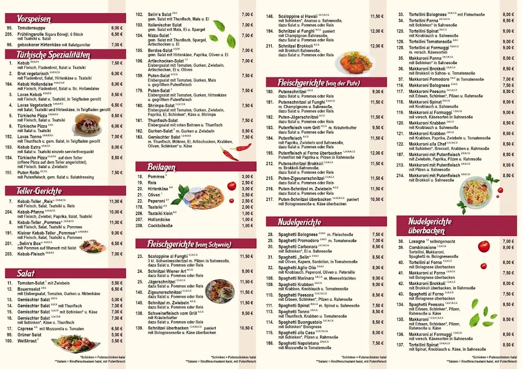 Menu_Selin's Pizzeria_Visbek_image_1