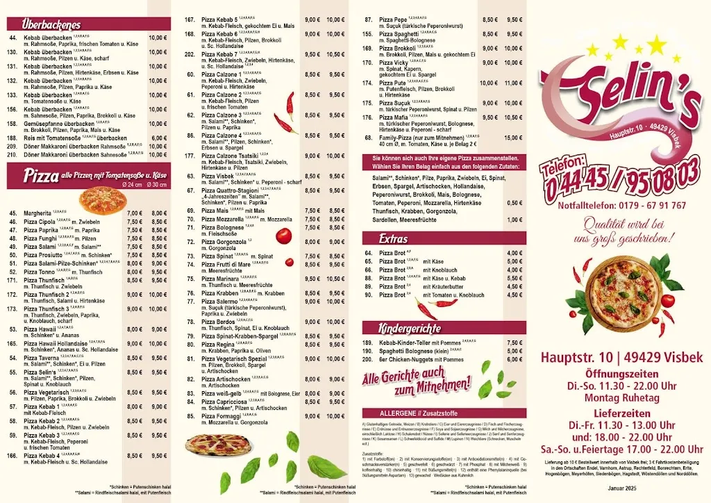 Menu_Selin's Pizzeria_Visbek_image_2