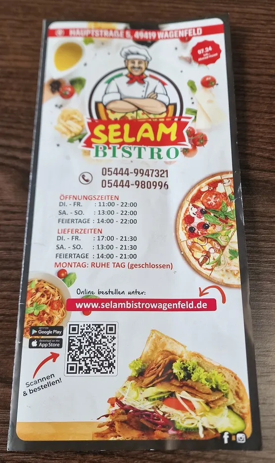 Menu_Selam Bistro Wagenfeld_Wagenfeld_image_1