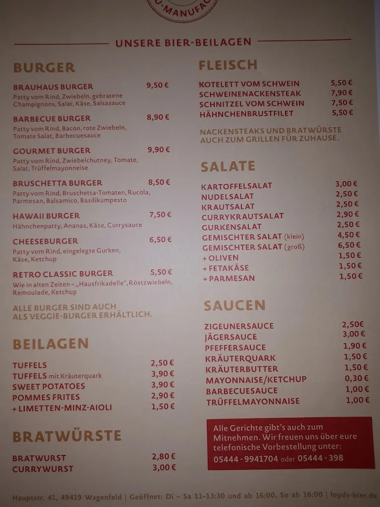 Menu_LOYDS Brau-Manufactur_Wagenfeld_image_1