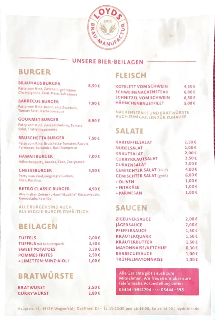 Menu_LOYDS Brau-Manufactur_Wagenfeld_image_3