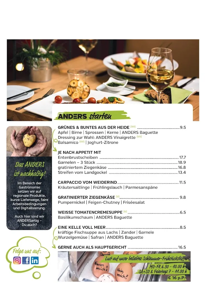 Menu_Erlebnis-Restaurant ANDERS_Walsrode_immagine_1