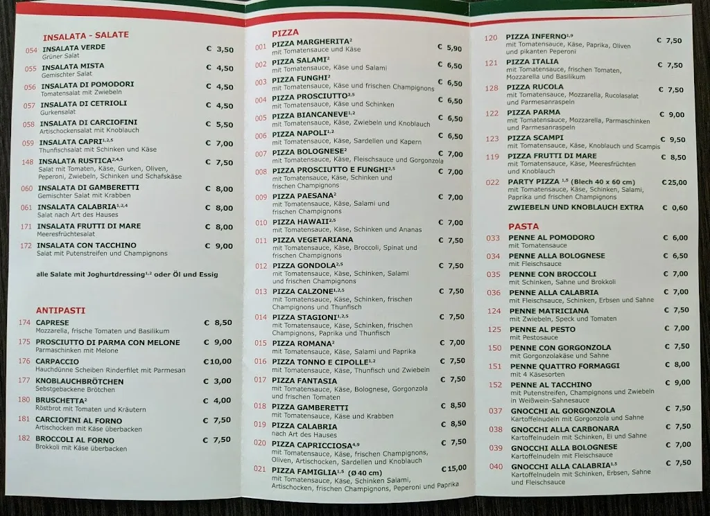 Menu_Pizzeria Calabria_Walsrode_image_1