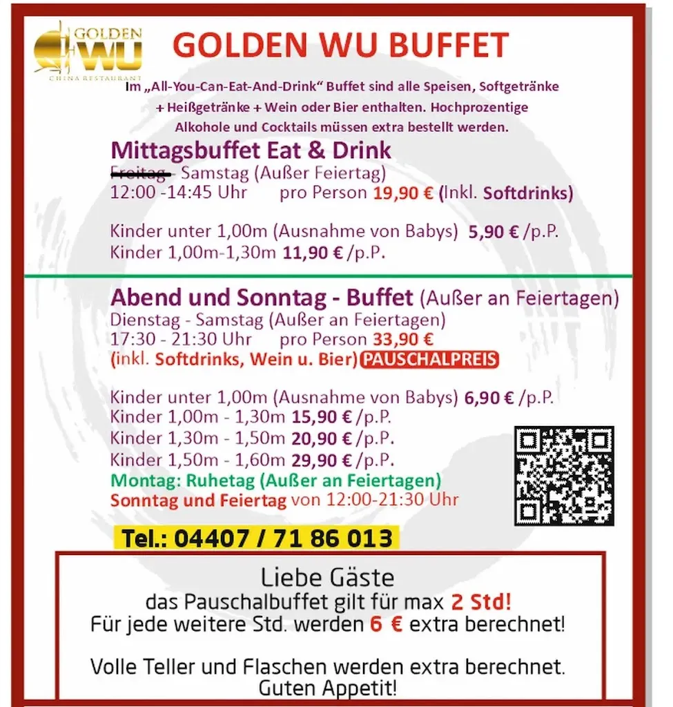 Menu_Chinesisches Restaurant Golden Wu_Wardenburg_immagine_1