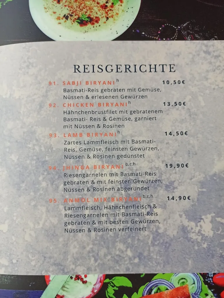 Menu_Anmol - Indisches Restaurant & Bar_Wallenhorst_immagine_3
