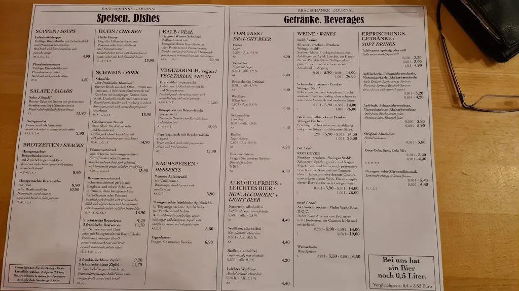 Menu_Kitzmann Bräuschänke_Erlangen_image_1
