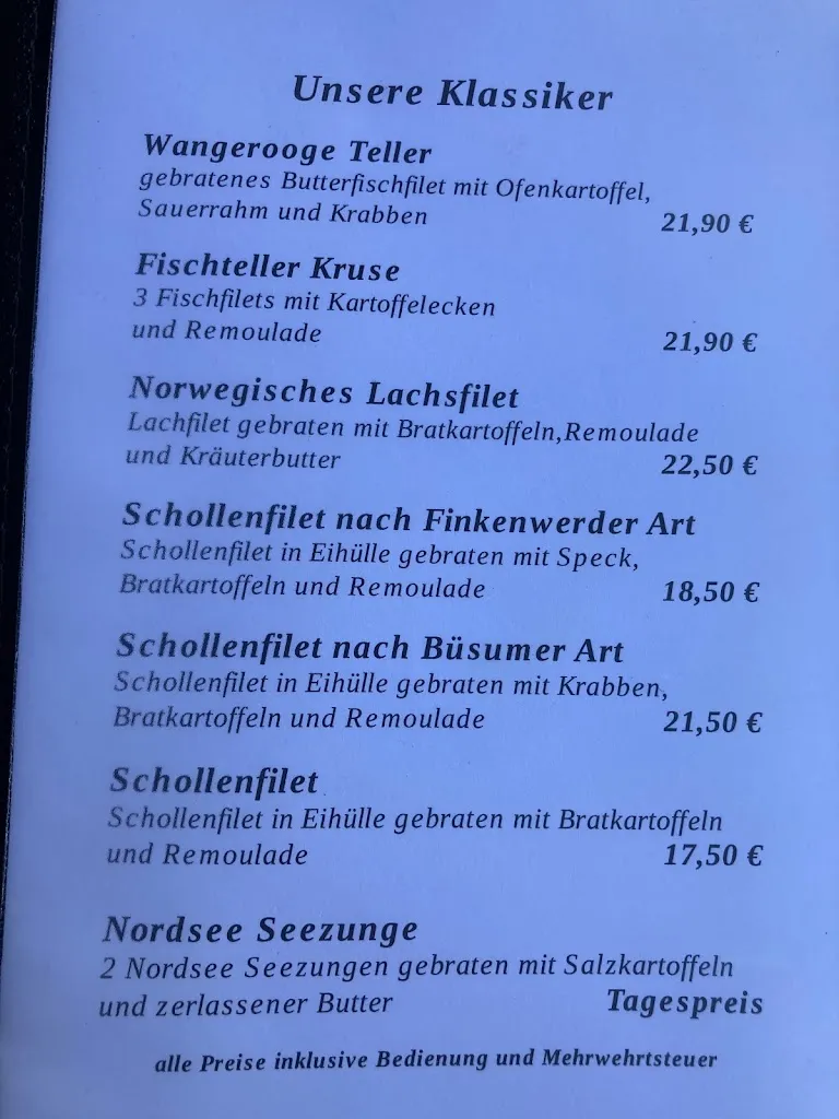 Menu_Restaurant Kruse_Wangerooge_immagine_1