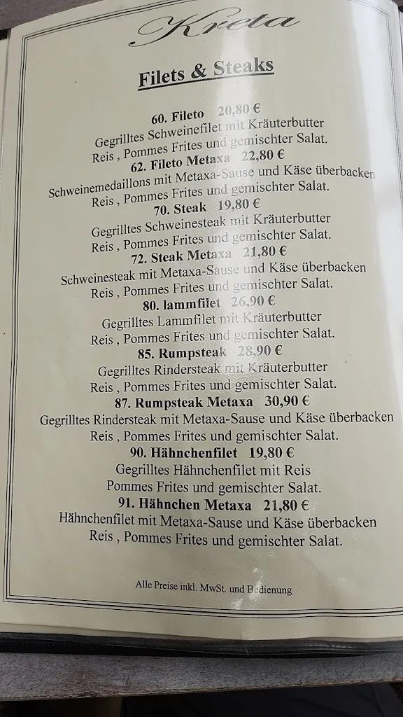Menu_Griechisches Restaurant Kreta_Wangerooge_immagine_2