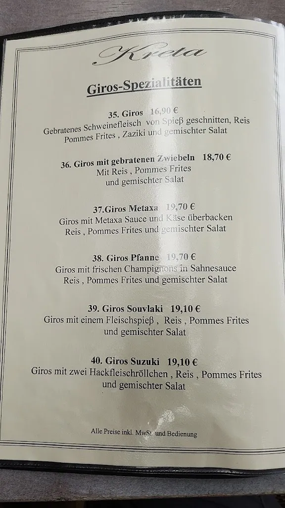 Menu_Griechisches Restaurant Kreta_Wangerooge_immagine_3