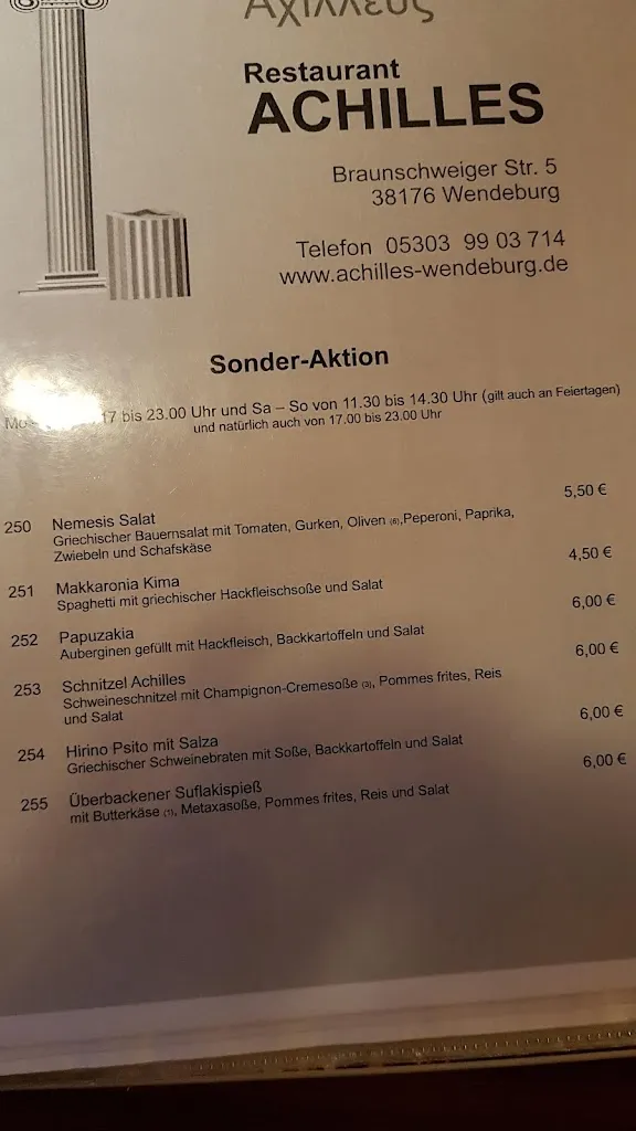 Menu_Restaurant Taverne Achilles_Wendeburg_image_1