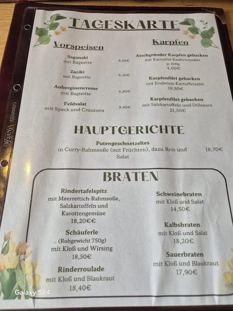 Menu_Blaue Traube Restaurant_Erlangen_image_1